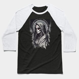 Santa Muerte Baseball T-Shirt